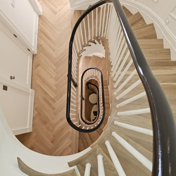 Project #131 | Three-Story Elliptical Staircase in Historic Home