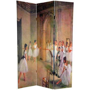 6' Tall Double Sided Works of Degas Room Divider, Dancers