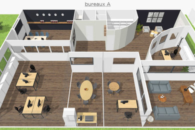 Réalisation d'un bureau minimaliste.