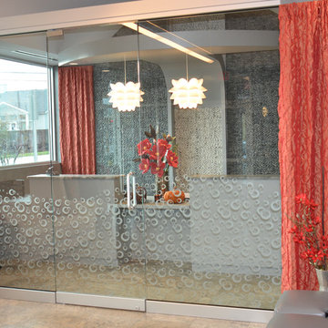 Pebble Tile Installation Photos