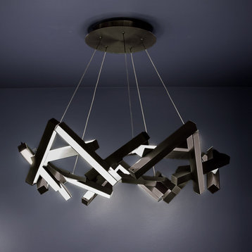 Chaos LED Chandelier in Black