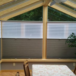 Trilight Cellular Shades in a Sunroom - Cellular Shades