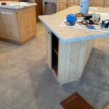 Knotty Alder Kitchen Reface