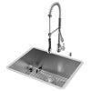 VIGO All-In-One 23"x18" Ludlow Stainless Steel Undermount Kitchen Sink Set