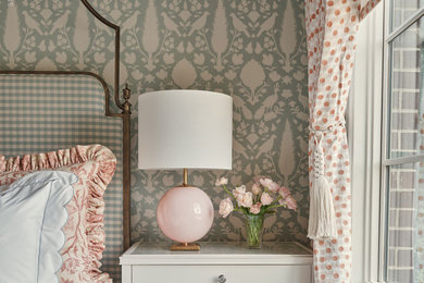 Example of a transitional home design design in New Orleans
