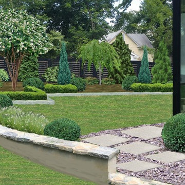 Photo Sketch of Proposed New Backyard