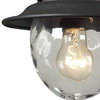 Searsport 1-Light Outdoor Pendant, Weathered Charcoal