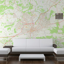 Custom made Area map wallpaper - Wallpaper
