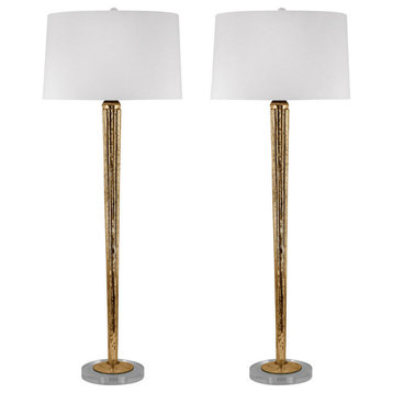ELK Home 711/S2 Mercury Glass Candlestick Lamp in Gold (Set of 2)