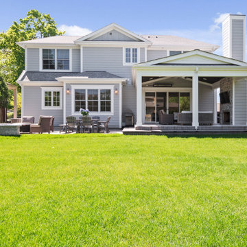 Back View of Custom Home