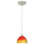 Besa Lighting - Besa Lighting 1XT-4679SL-SN Brella - One Light Cord Pendant with Flat Canopy - Brella has a classical bell shape that complementsBrella One Light Cor Bronze Solare Glass *UL Approved: YES Energy Star Qualified: n/a ADA Certified: n/a  *Number of Lights: Lamp: 1-*Wattage:50w GY6.35 Bi-pin bulb(s) *Bulb Included:Yes *Bulb Type:GY6.35 Bi-pin *Finish Type:Bronze