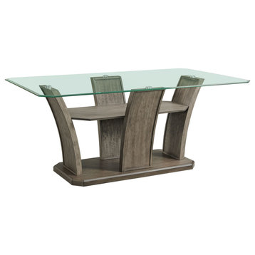 Dapper Gray Rectangular Counter Table