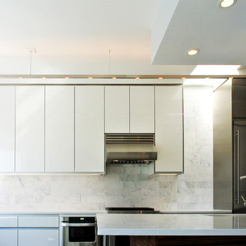 Custom Cabinets in Award Winner Contemporary Penthouse with Terrace