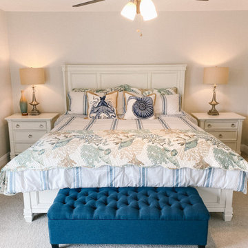 Ocean Themed Master Bedroom Redecor
