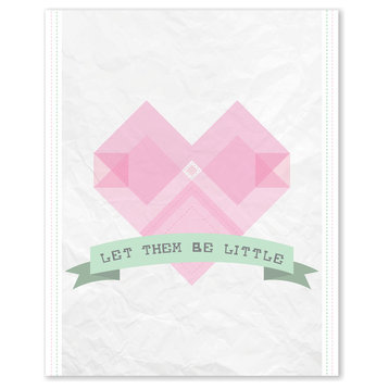 Let Them Be Little Heart, Paper, Print, 8"x10"
