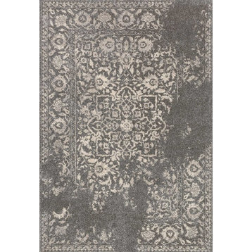 Loloi Emory Power Loomed Eb-01 Charcoal / Ivory 2'-5" X 7'-7" Runner