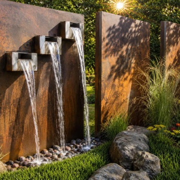 Custom Corten Water Features