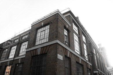 Industrial house exterior in London.