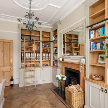 PERIOD-STYLE HOME OFFICE AND LIBRARY