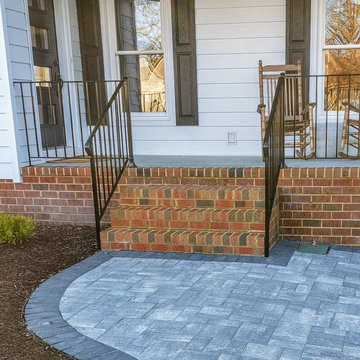 Brick Steps Off Front Porch