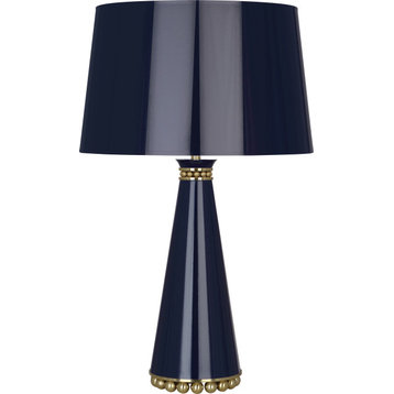 Pearl Table Lamp, Midnight Blue, Midnight Blue/Modern Brass