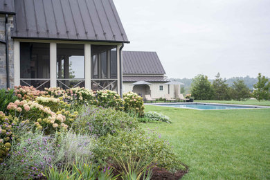 House, Pool and Pool House Layout and Planting