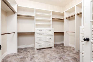 Trendy closet photo in Houston