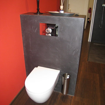 Badezimmer in Betonoptik