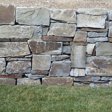 Langenfus - Timber and Quarried Stone Retaining Wall
