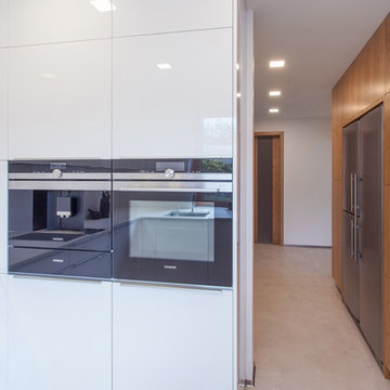 Modern interior with rustic oak veneer