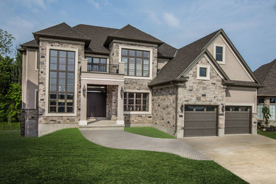 Contemporary exterior home idea in Toronto