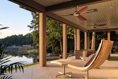 Inspiration for a coastal porch remodel in Atlanta