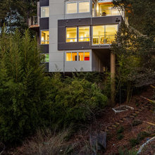 Modern hillside home