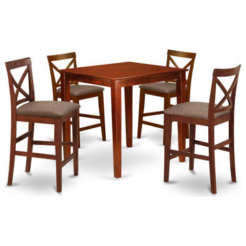 5 Pc Counter Height Dining Set -Gathering Table And 4 Counter Height Chairs