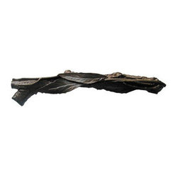 Inviting Home Inc. - Leafy Twig Pull, Left, Dark Brass - Cabinet And Drawer Handle Pulls