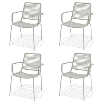 Amazonia Sucre Outdoor Rope Dining Chairs, Set of 4