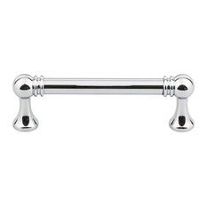 Top Knobs Serene Kara Cabinet Pull, 4-7/16", Polished Chrome 3-3/4"
