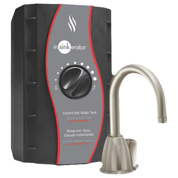 InSinkErator Invite Instant Hot Water Faucet, Satin Nickel - HOT100-SN