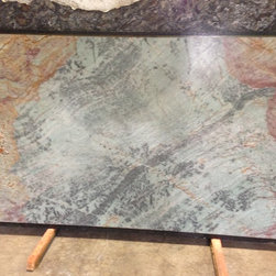 Green Emerald Leather Granite - Kitchen Countertops