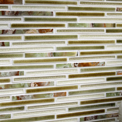 Glass & Onyx Linear Mosaic - Mosaic Tile