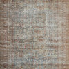 Chris Loves Julia x Loloi Jules Lagoon/Brick 8'-6" x 11'-6" Area Rug