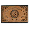 Hand Crafted Abrilina 36"x72" Coir Double Doormat Monogrammed, S