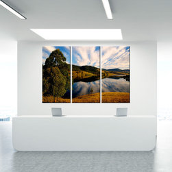 Multi Panel Artworks - Limited Edition Triptych "Reflections on Lostock" Hunter - Fine Art Prints