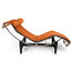Gravity Aniline Leather Chaise Lounge, Caramel