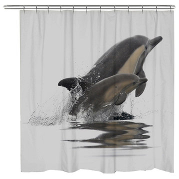 Graceful Dolphins Shower Curtain