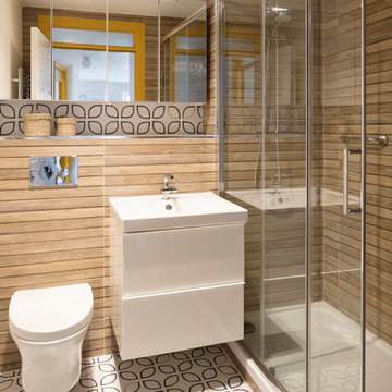 Playful pattern bathroom