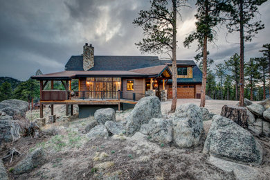 Example of an exterior home design in Denver