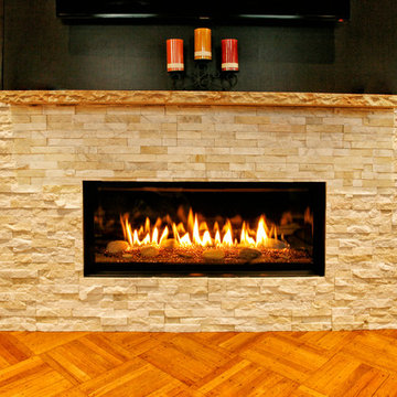 Modern Fireplace in a Brooklyn Brownstone