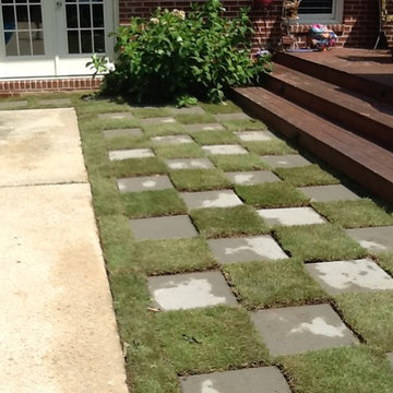 Checkerboard Pavers for Pool
