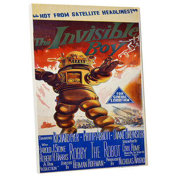 Sci Fi Movies "The Invisible Boy" Gallery Wrapped Canvas Wall Art